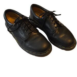 Dr Martens AirWair 5 Eyelet Lace Up Oxford Shoes Mens 9 Black Made in England